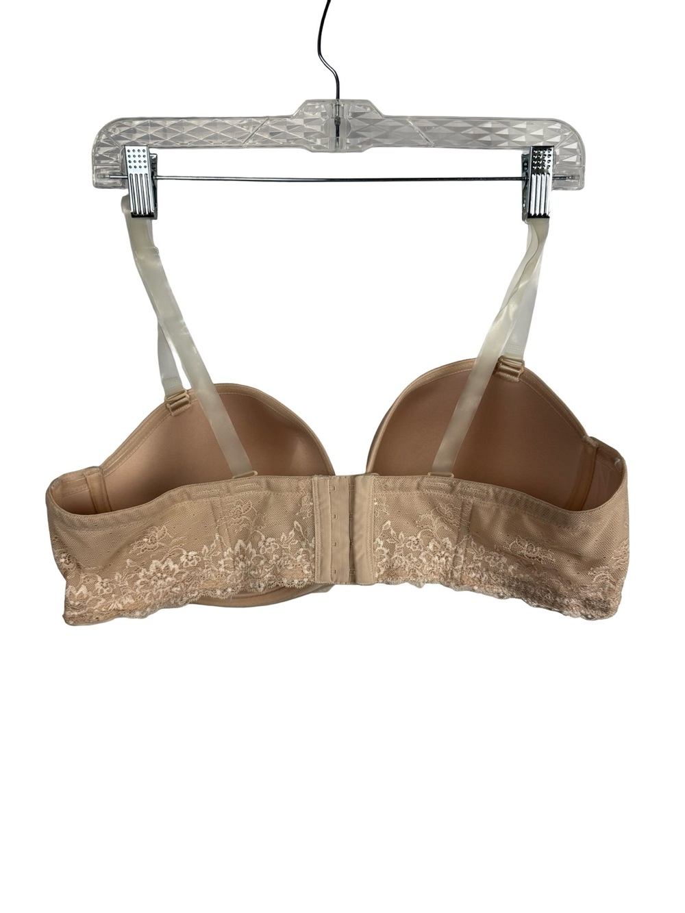 Torrid 44D Strapless Bra - Nude Multi-Way Convertible with Floral Lace - Picture 2 of 2
